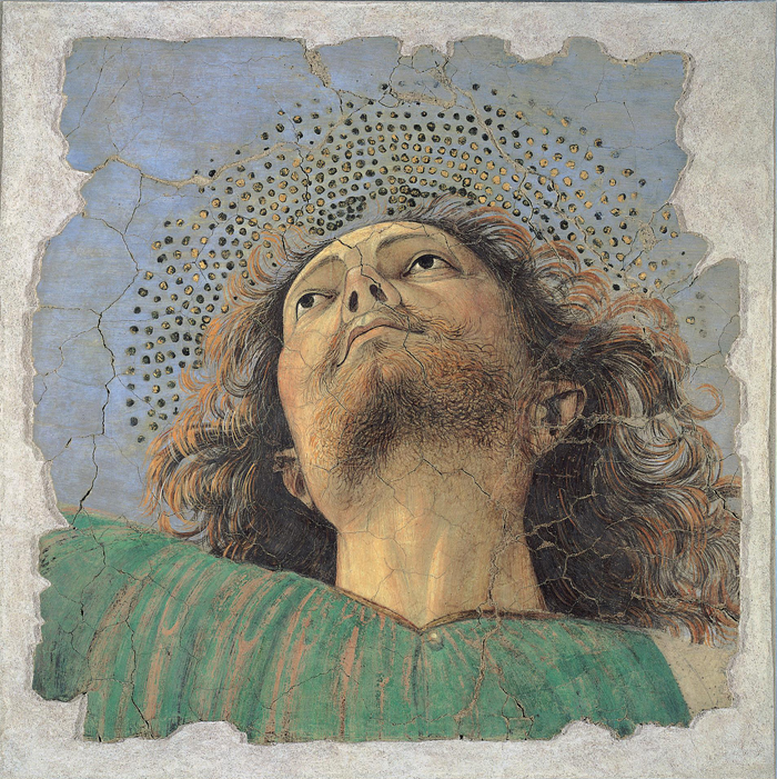Melozo da Forli', head of an Apostle. 1475